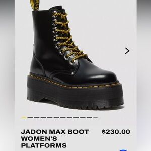 Doc Marten Jadon Max platform leather boots women’s size 8